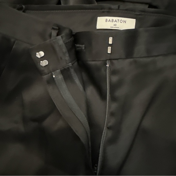 Aritzia Babaton Refined Satin Black Cargo Pant NWOT - Picture 6 of 14